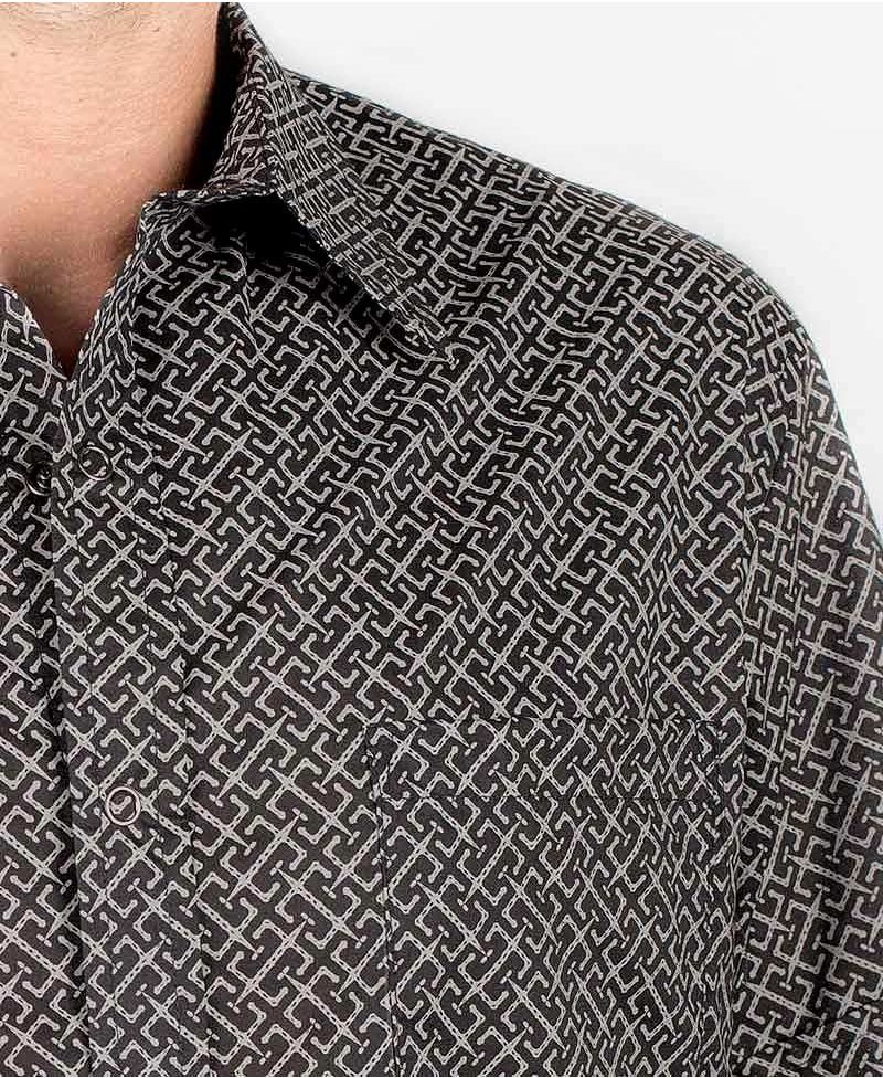 InOut Button Shirt ➟ Black
