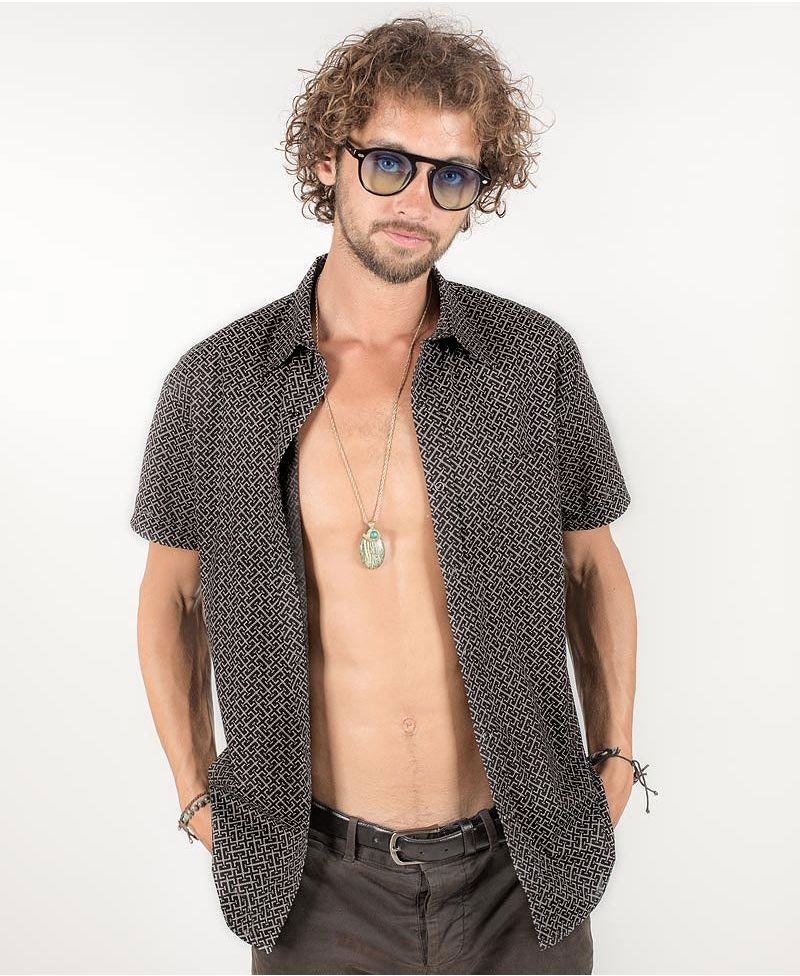 InOut Button Shirt ➟ Black