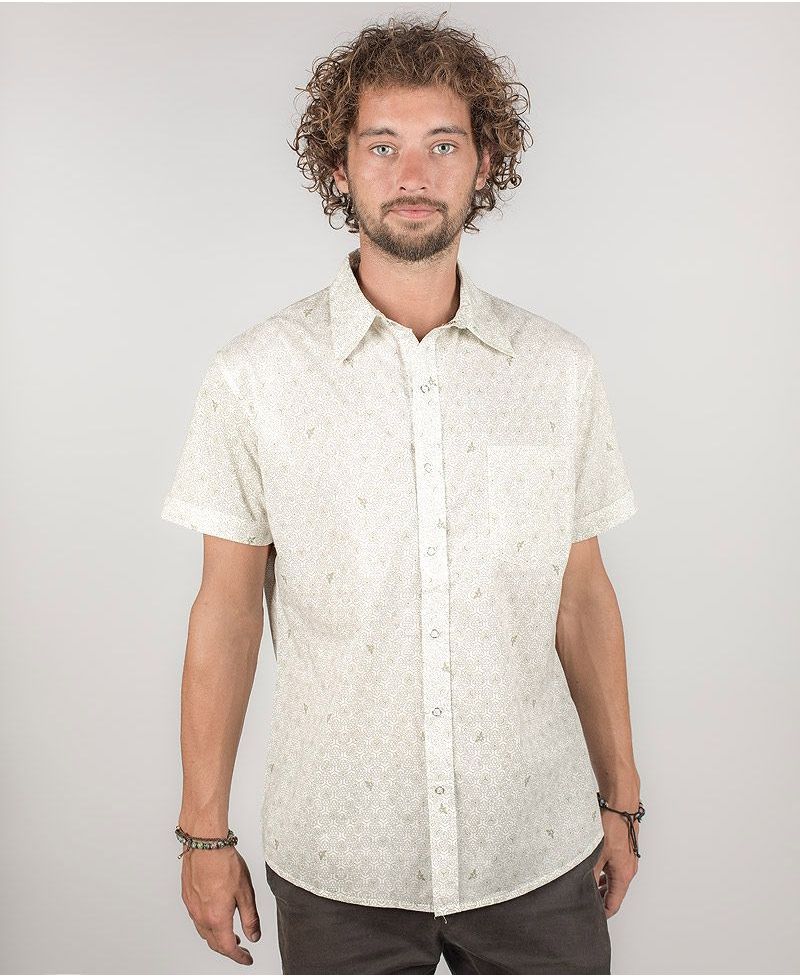 Beez Button Shirt ➟ White