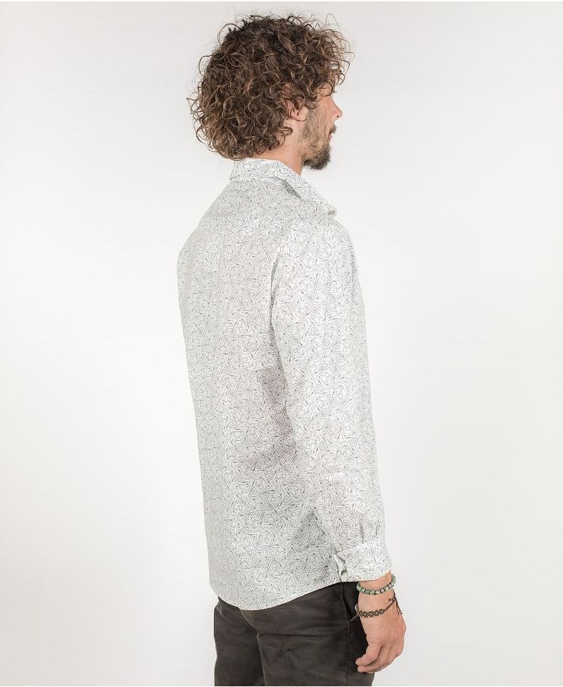 Plonter Long Button Shirt ➟ White