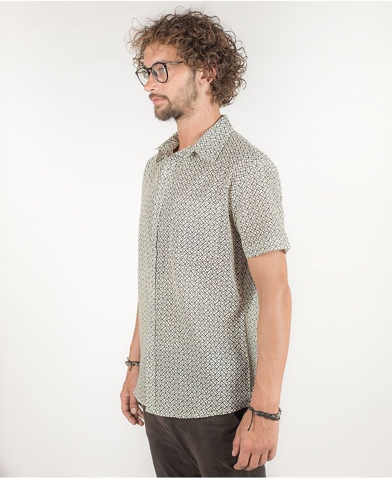 InOut Button Shirt ➟ Stone