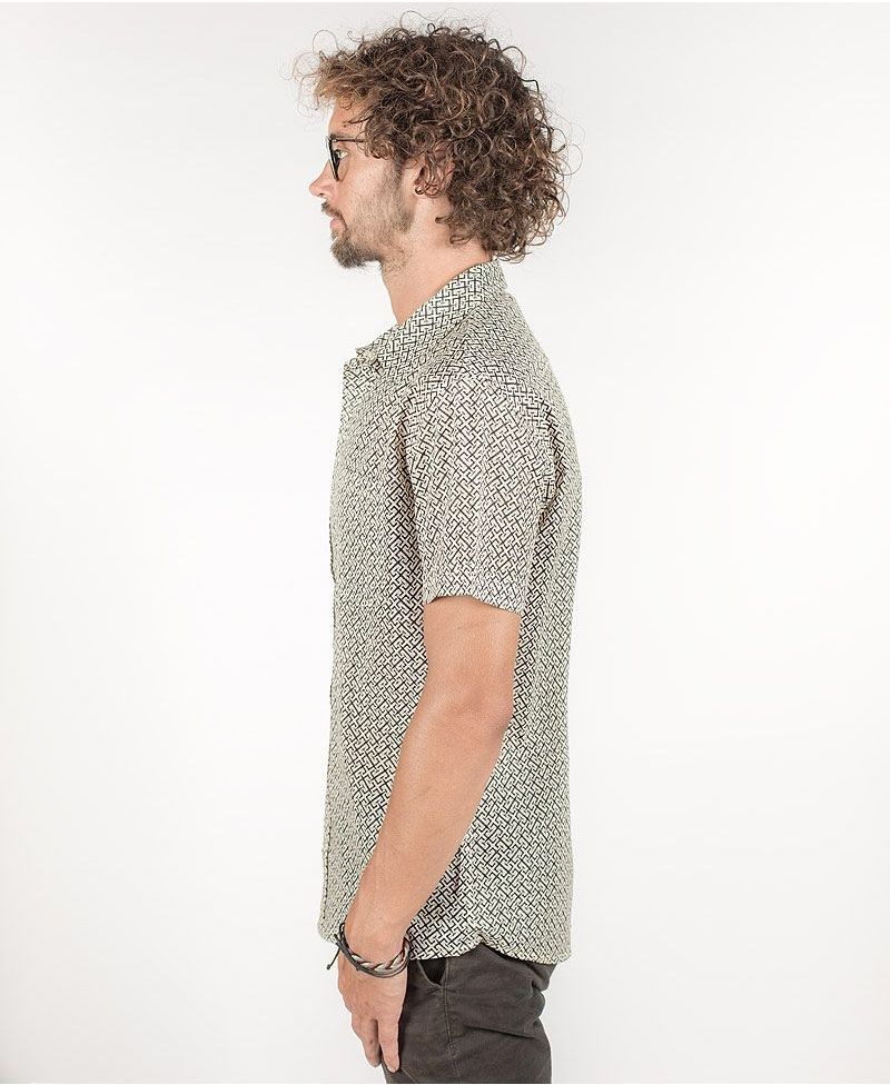 InOut Button Shirt ➟ Stone