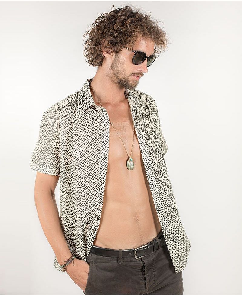 InOut Button Shirt ➟ Stone