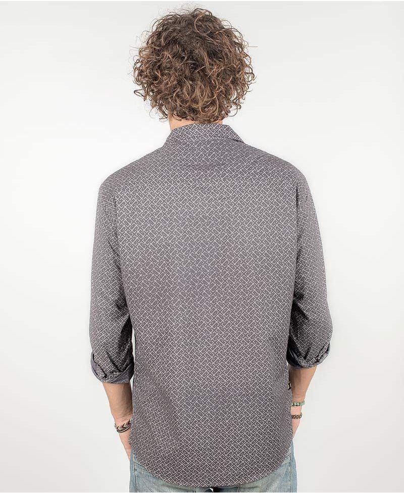 InOut Long Button Shirt ➟ Grey