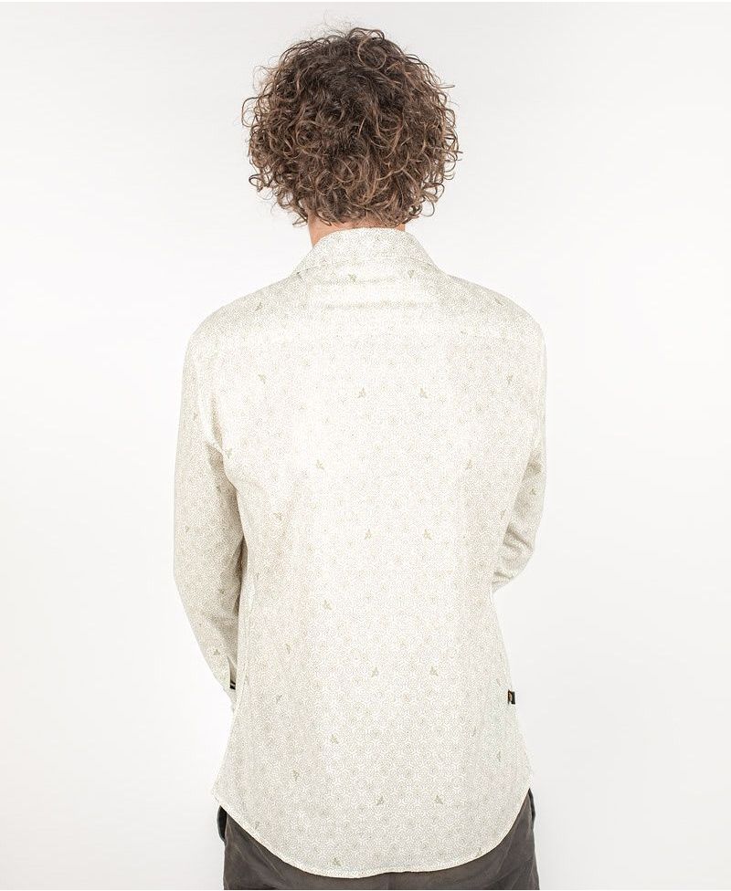 Beez Long Button Shirt ➟ White