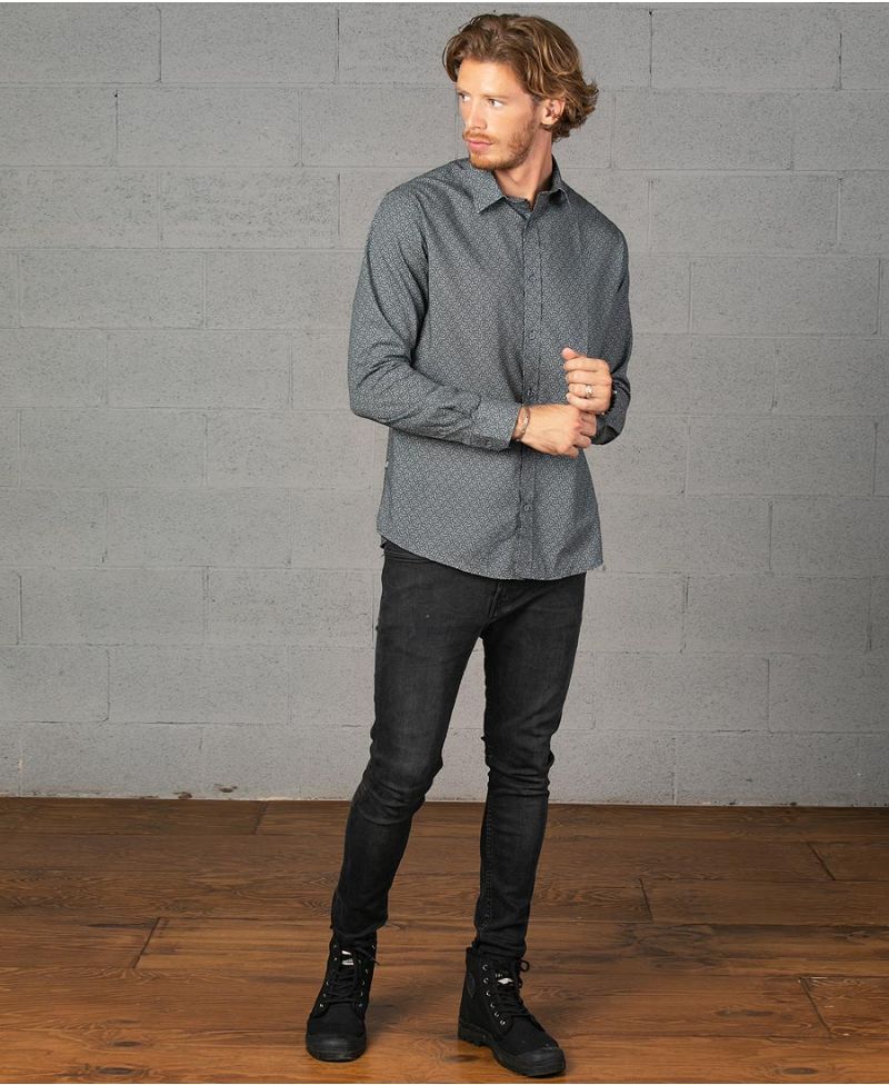 Atomic Button Shirt- Long Sleeve