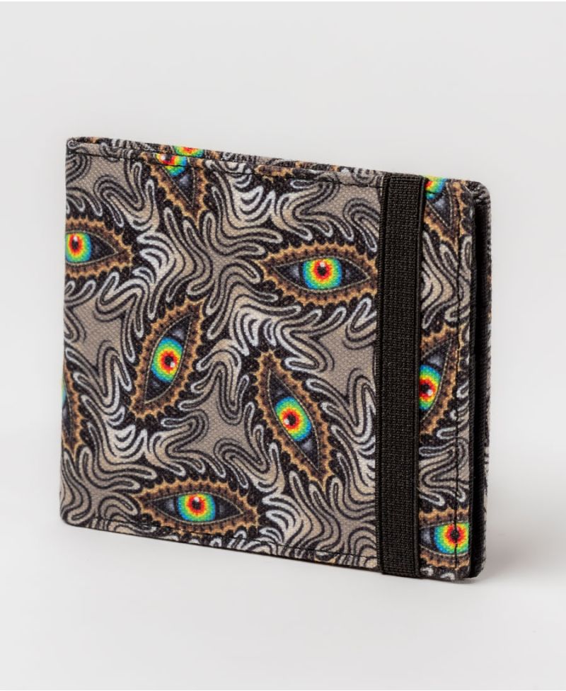 psychedelic mens wallet slim