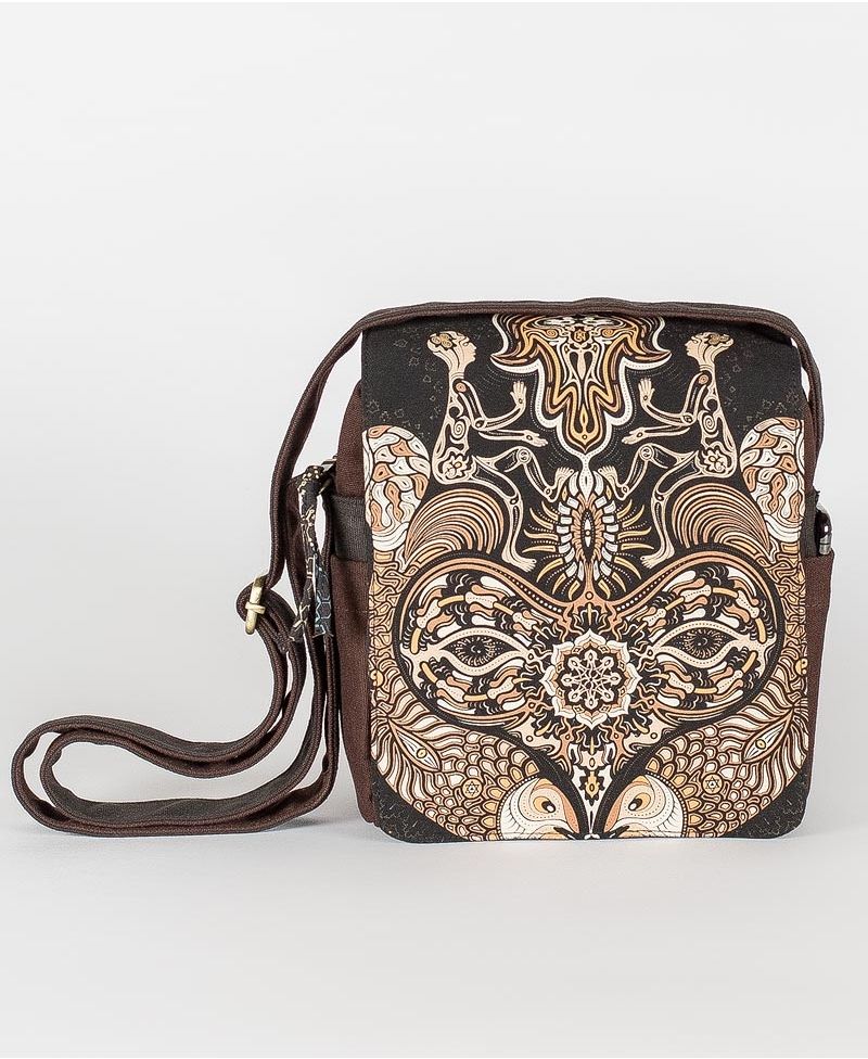 Hamsa CrossBody Bag / Brown 