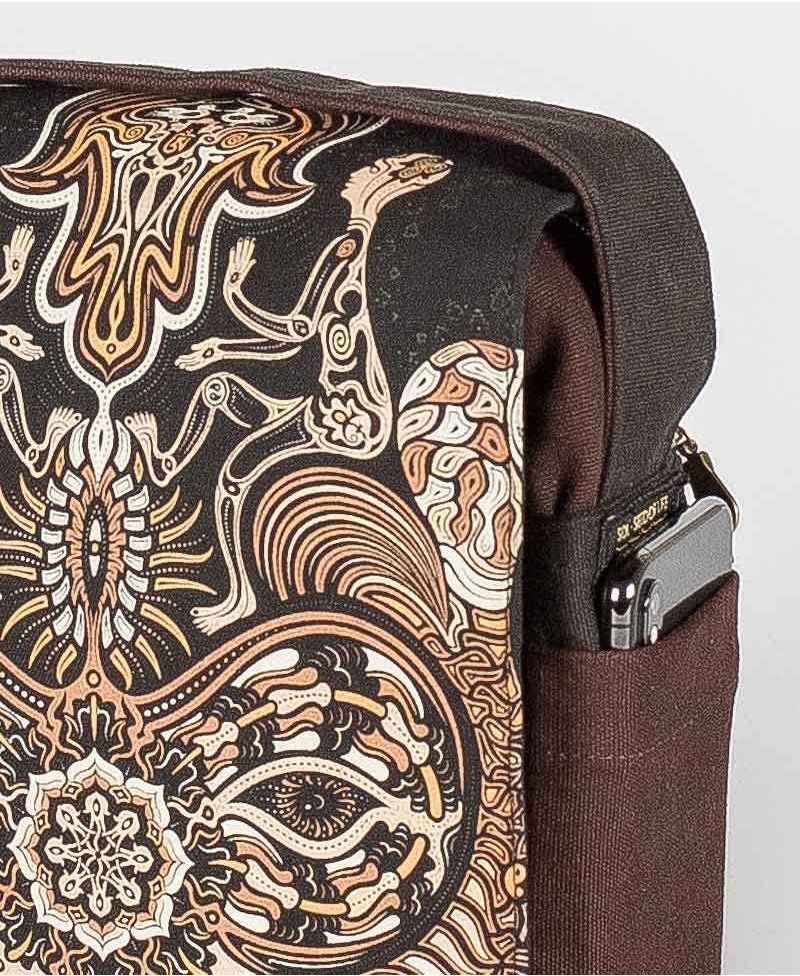 Hamsa CrossBody Bag / Brown 