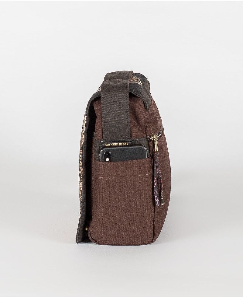 Hamsa CrossBody Bag / Brown 