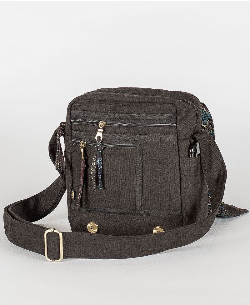 Shipibo Kené CrossBody Bag - Black
