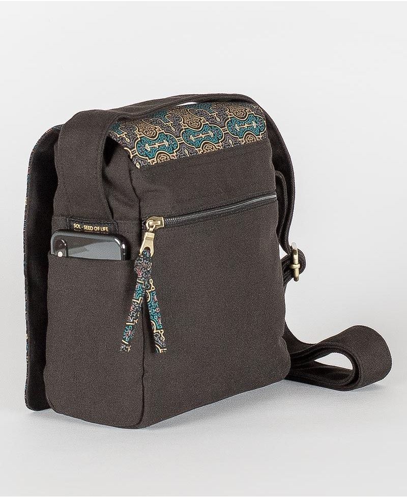 Shipibo Kené CrossBody Bag - Black