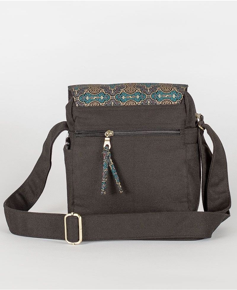 Shipibo Kené CrossBody Bag - Black