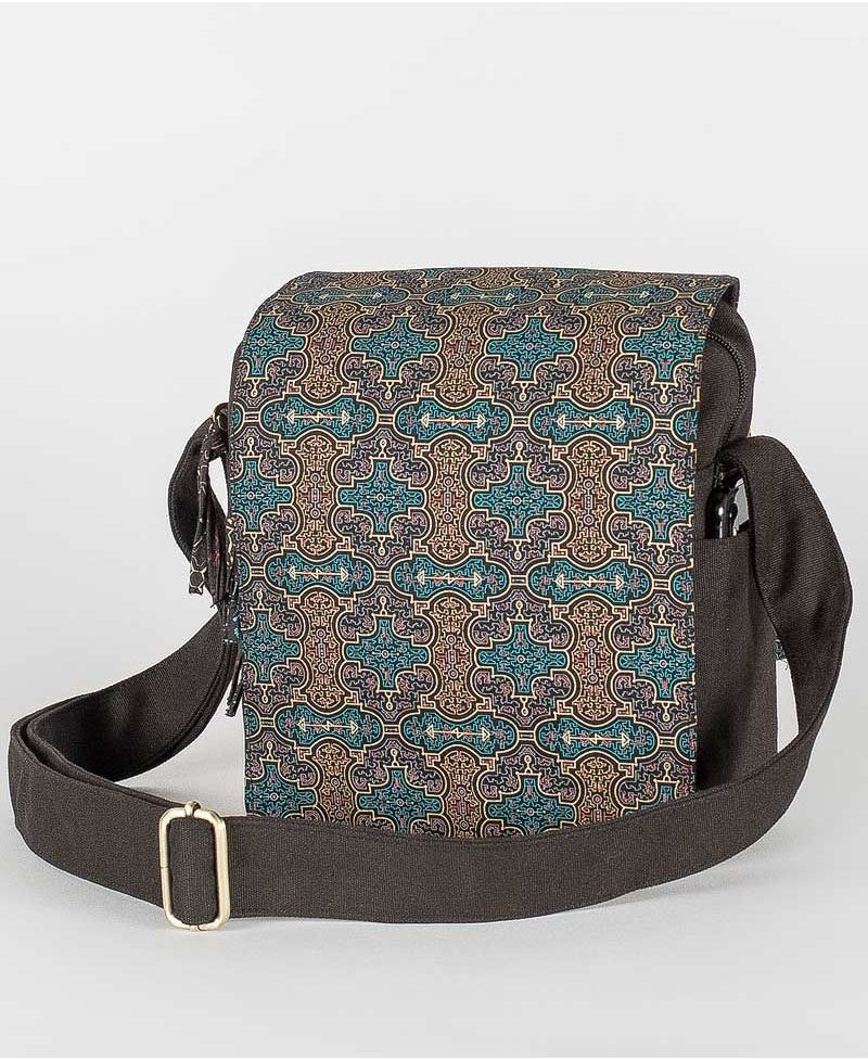 Shipibo Kené CrossBody Bag - Black