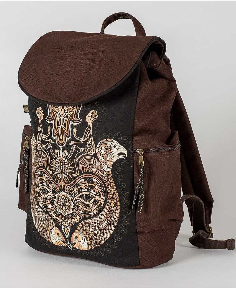 Hamsa Backpack - Brown