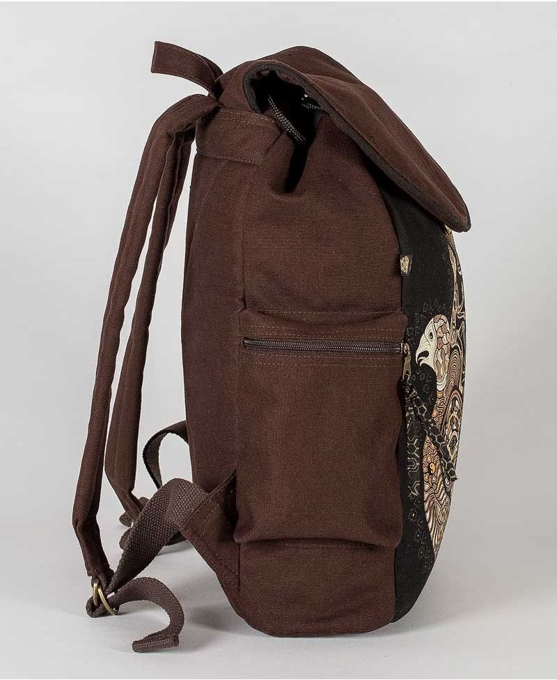 Hamsa Backpack - Brown