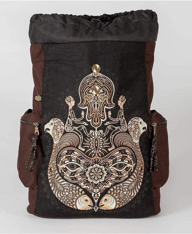 Hamsa Backpack - Brown