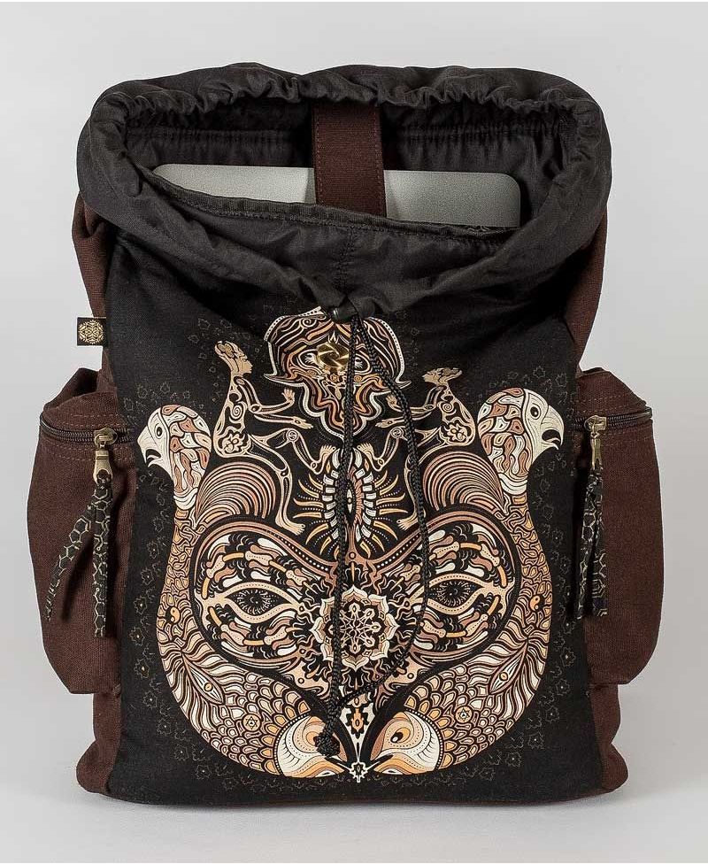 Hamsa Backpack - Brown
