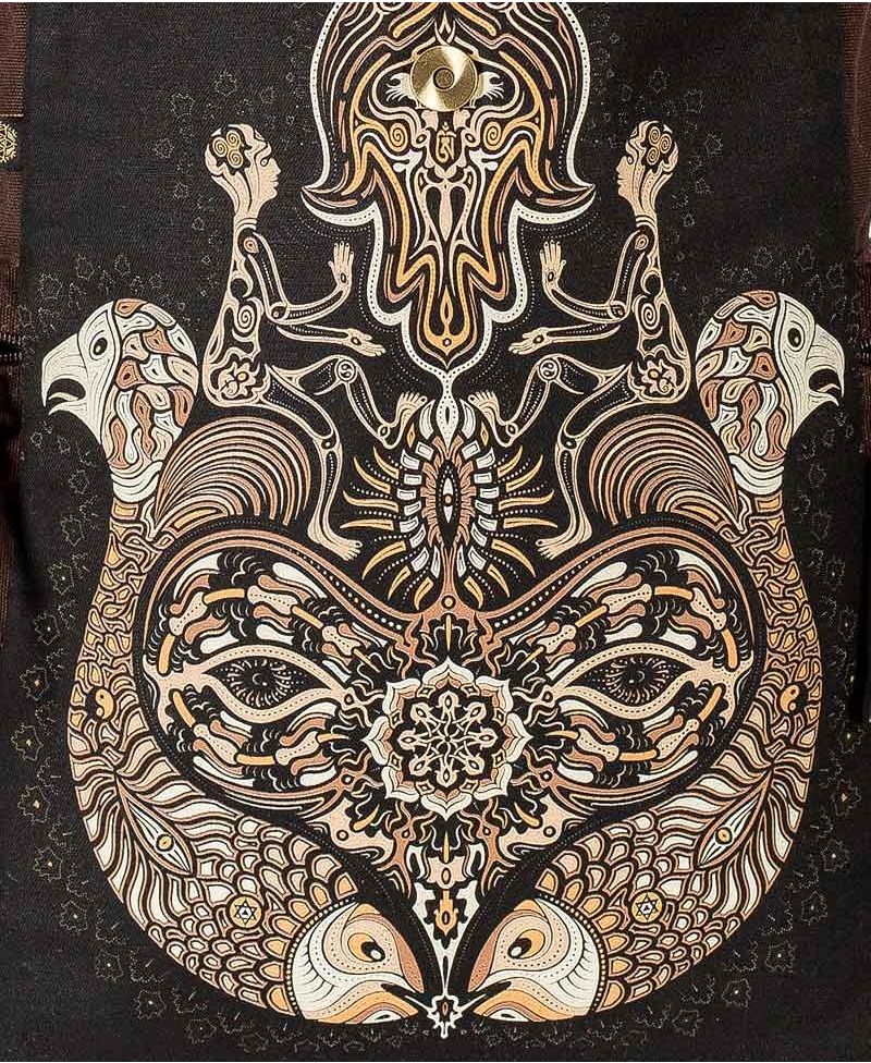 Hamsa Backpack - Brown