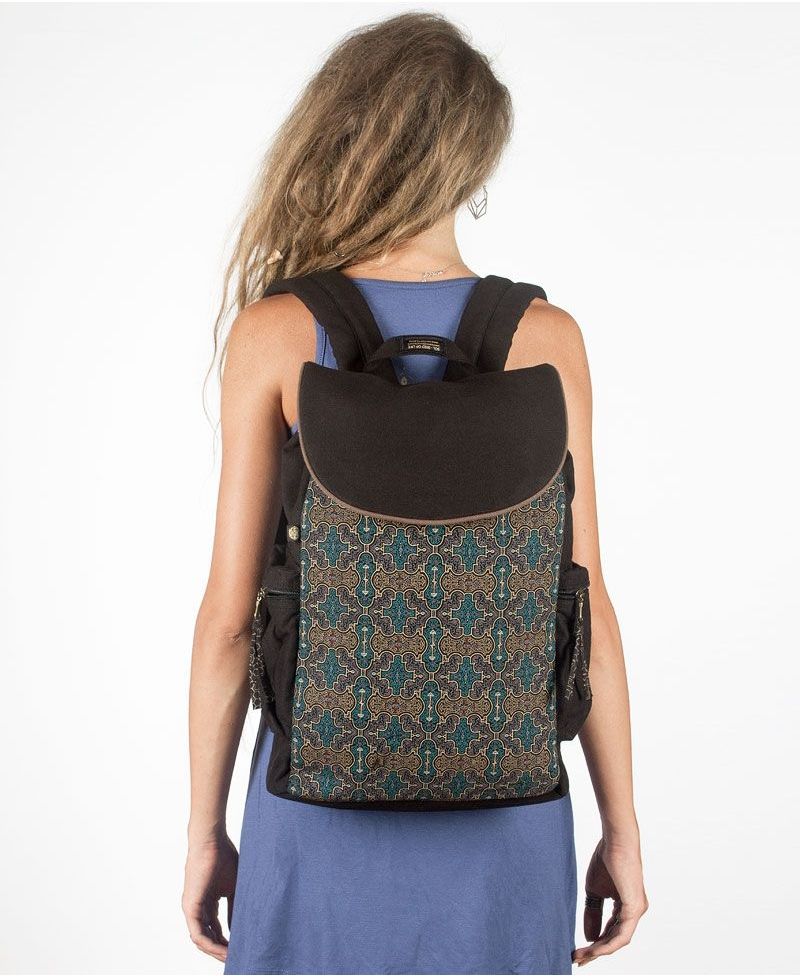 Shipibo Kené Backpack - Black