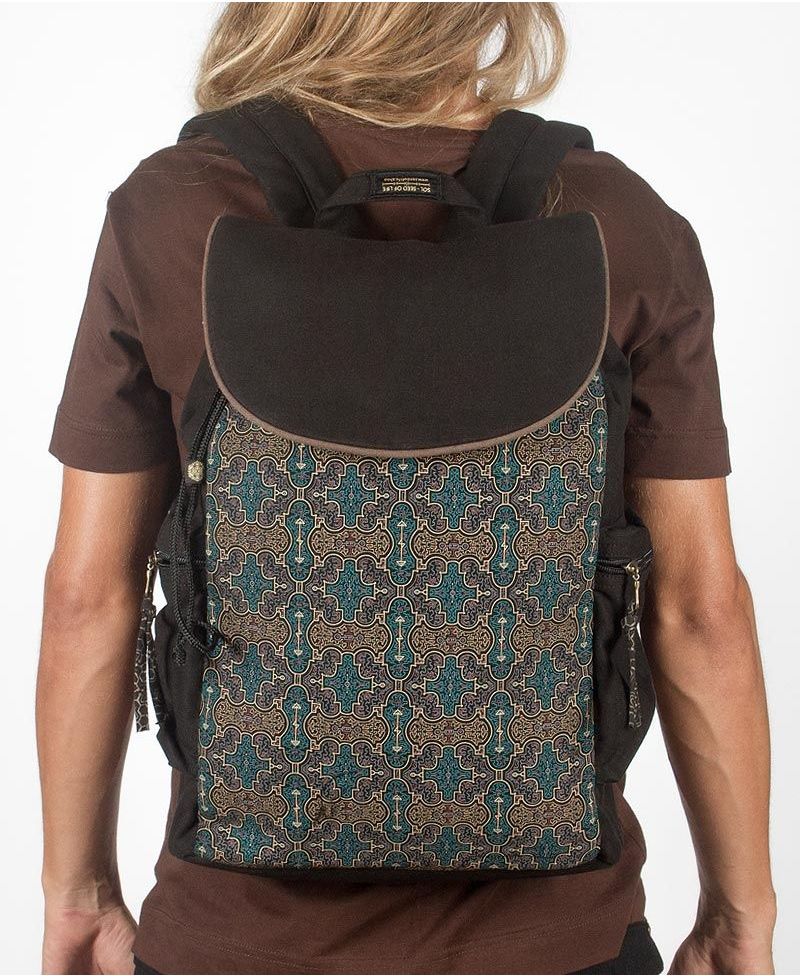 Shipibo Kené Backpack - Black