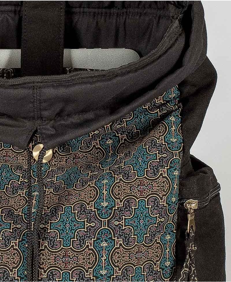 Shipibo Kené Backpack - Black