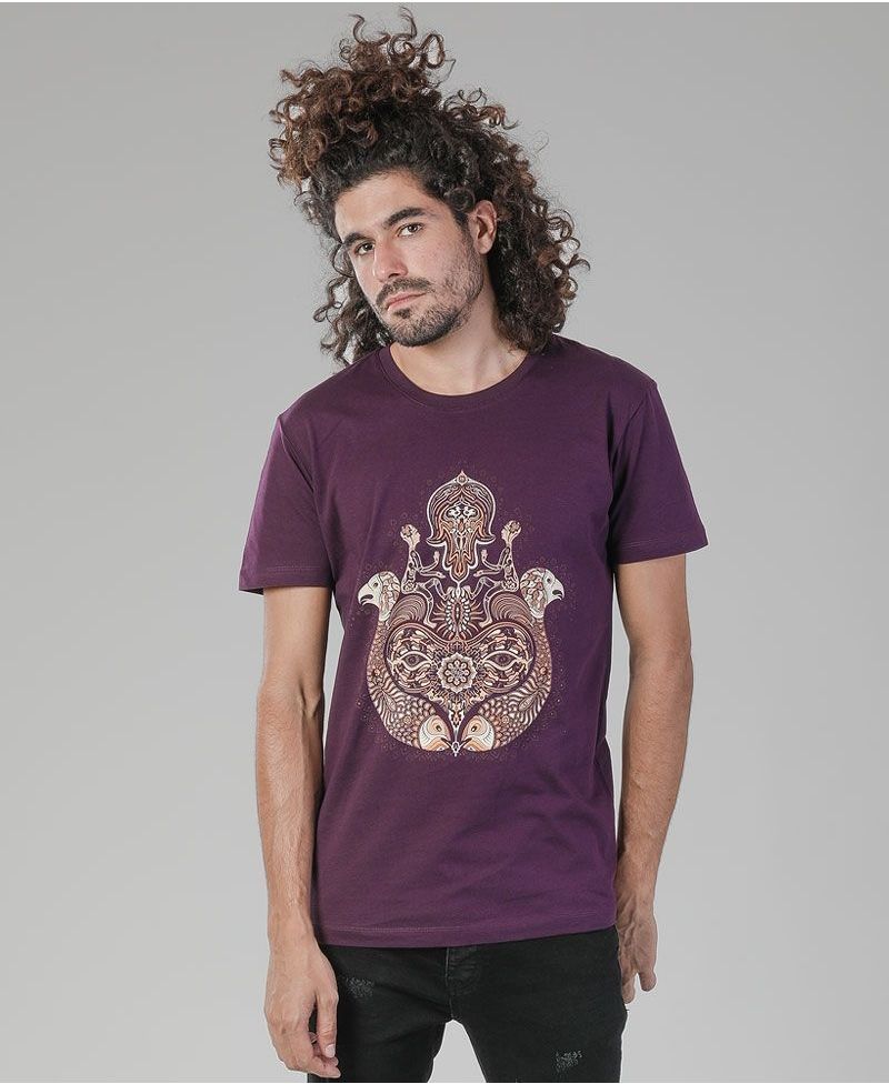 Hamsa T-shirt ➟ Purple