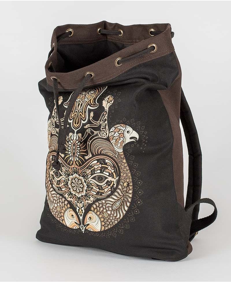 Hamsa ➟ Padded Straps Drawstring Backpack 