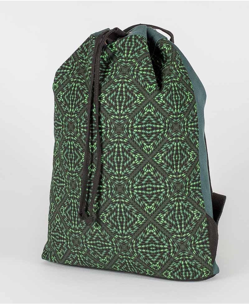 psy trance festival drawstring backpack canvas sack bag psychedelic gift