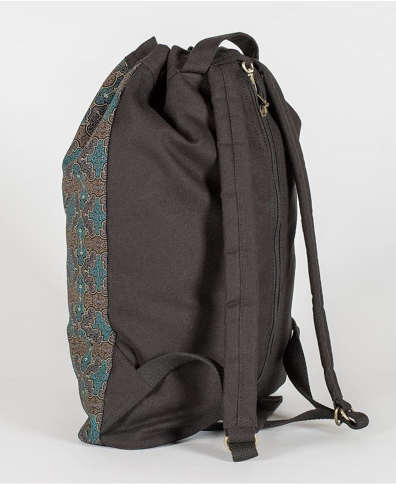 Shipibo Kené ➟ Padded Straps Drawstring Backpack 