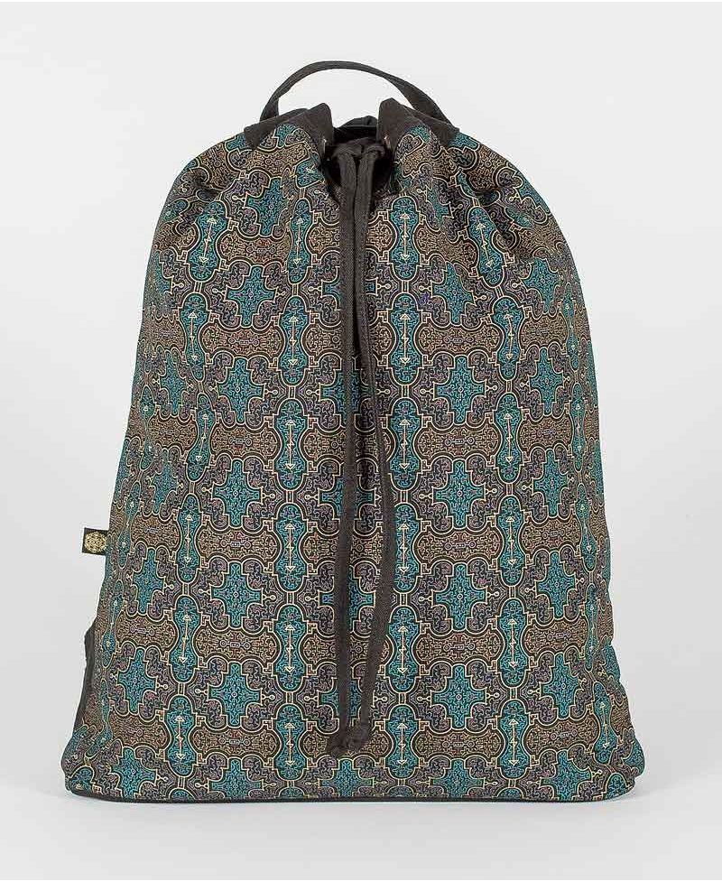 Shipibo Kené ➟ Padded Straps Drawstring Backpack 