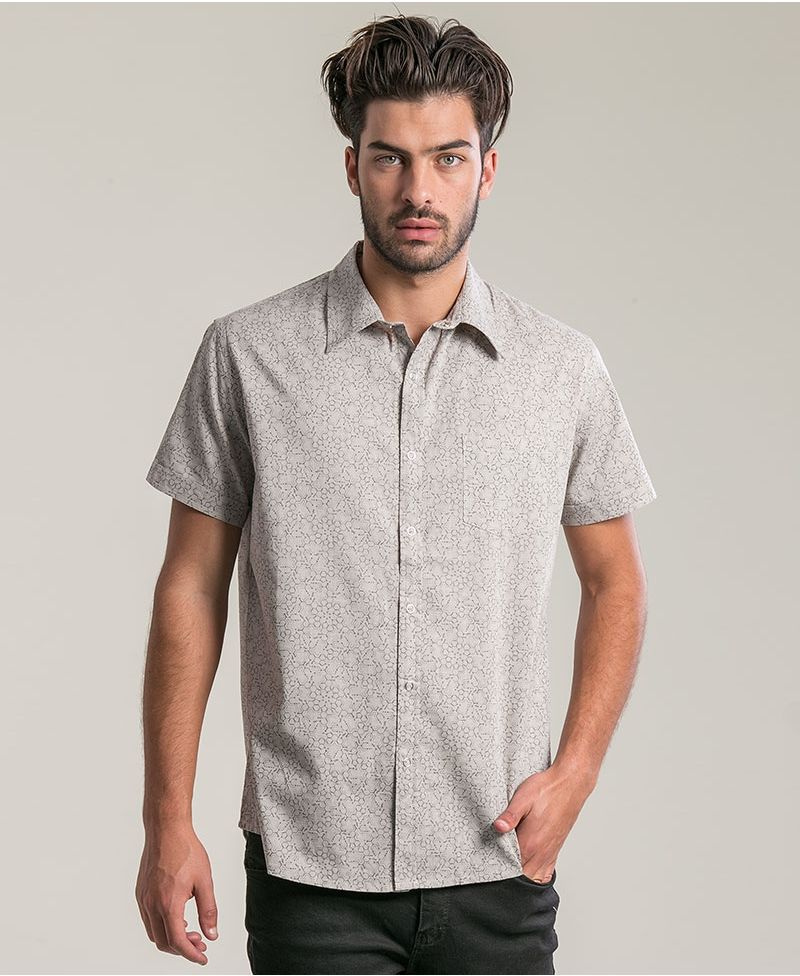 LSD Button Shirt ➟ Light Grey