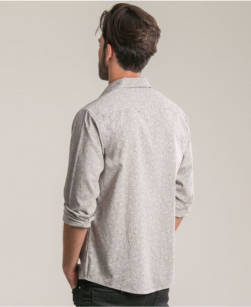 LSD Long Button Shirt ➟ Light Grey