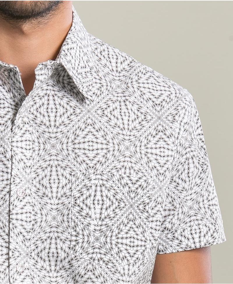 Hexit Button Shirt ➟ White