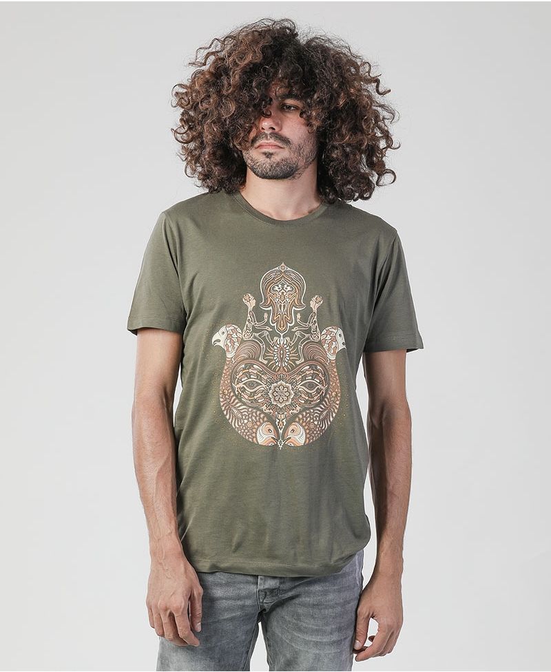 Hamsa T-shirt ➟ Olive