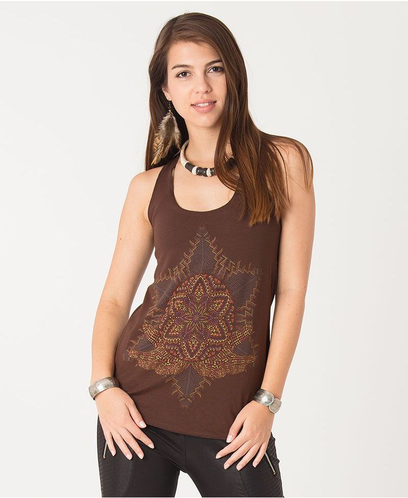 Anahata Top ➟ Brown / Mustard / Stone