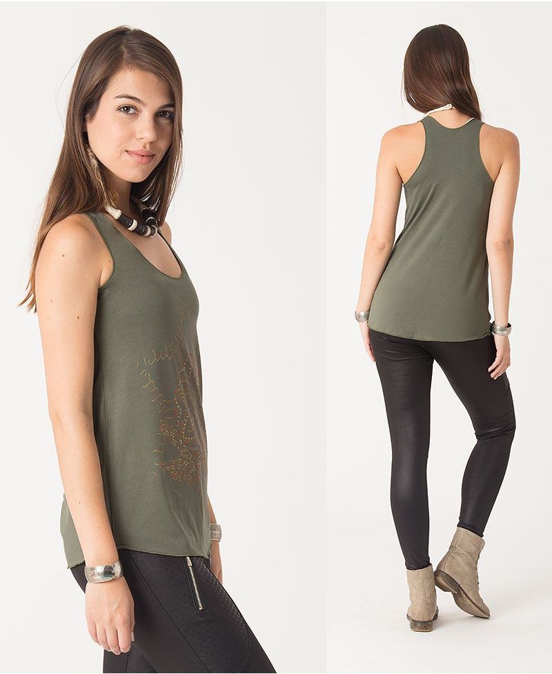 Anahata Top ➟ Olive / Grey