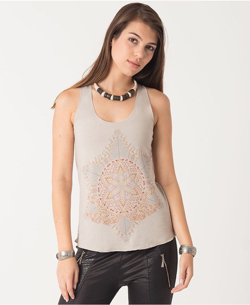 Anahata Top ➟ Brown / Mustard / Stone