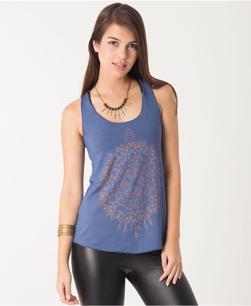 Mexica Top ➟ Purple / Red / Blue 