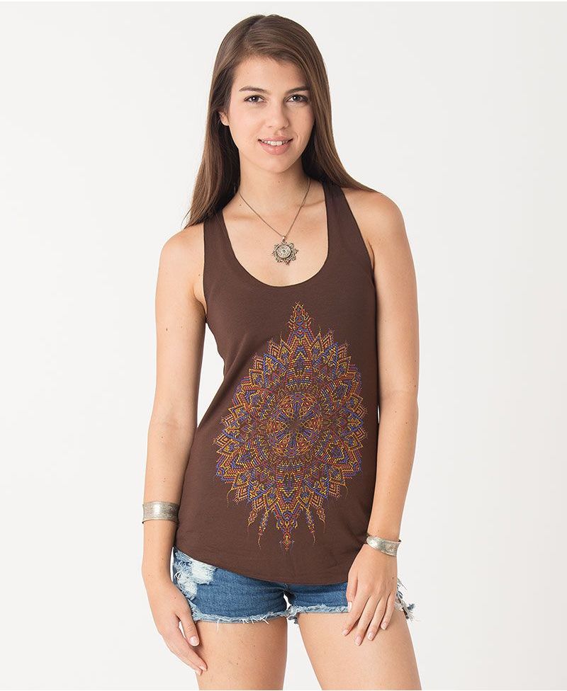 Mexica Top ➟ Brown / Stone