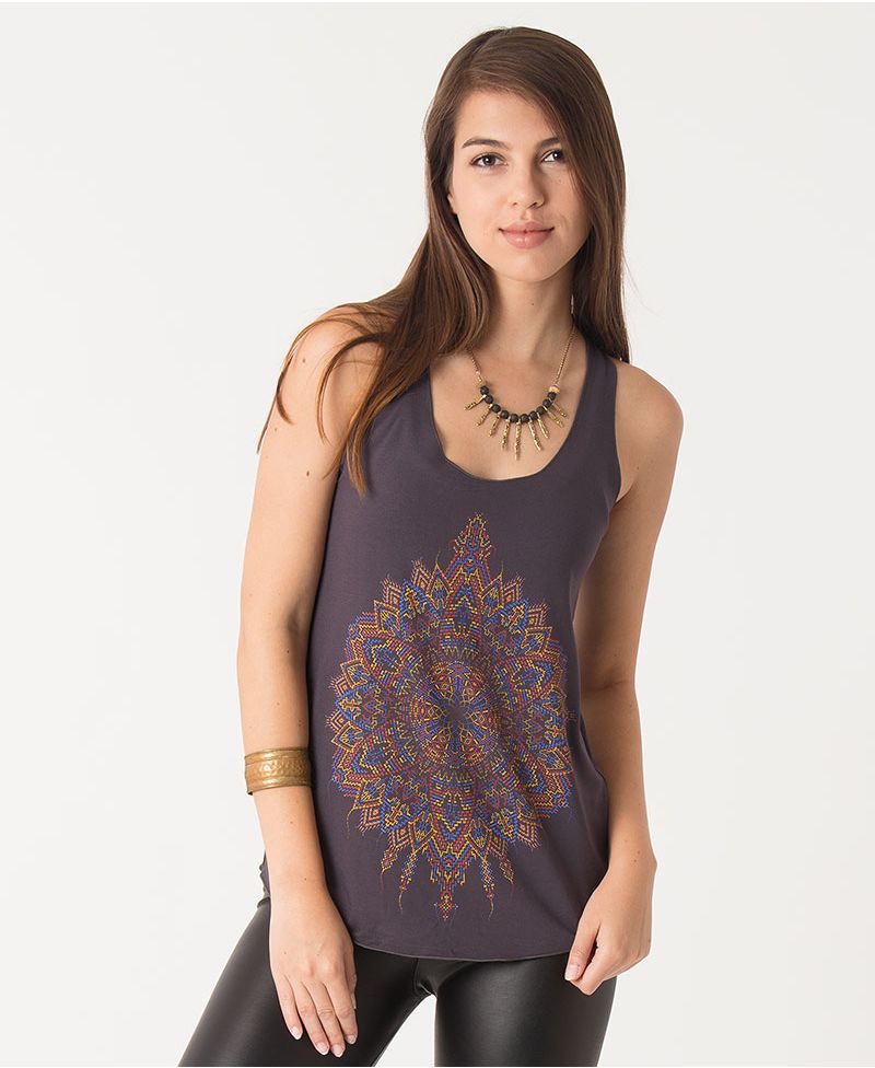 Mexica Top ➟ Green / Grey 