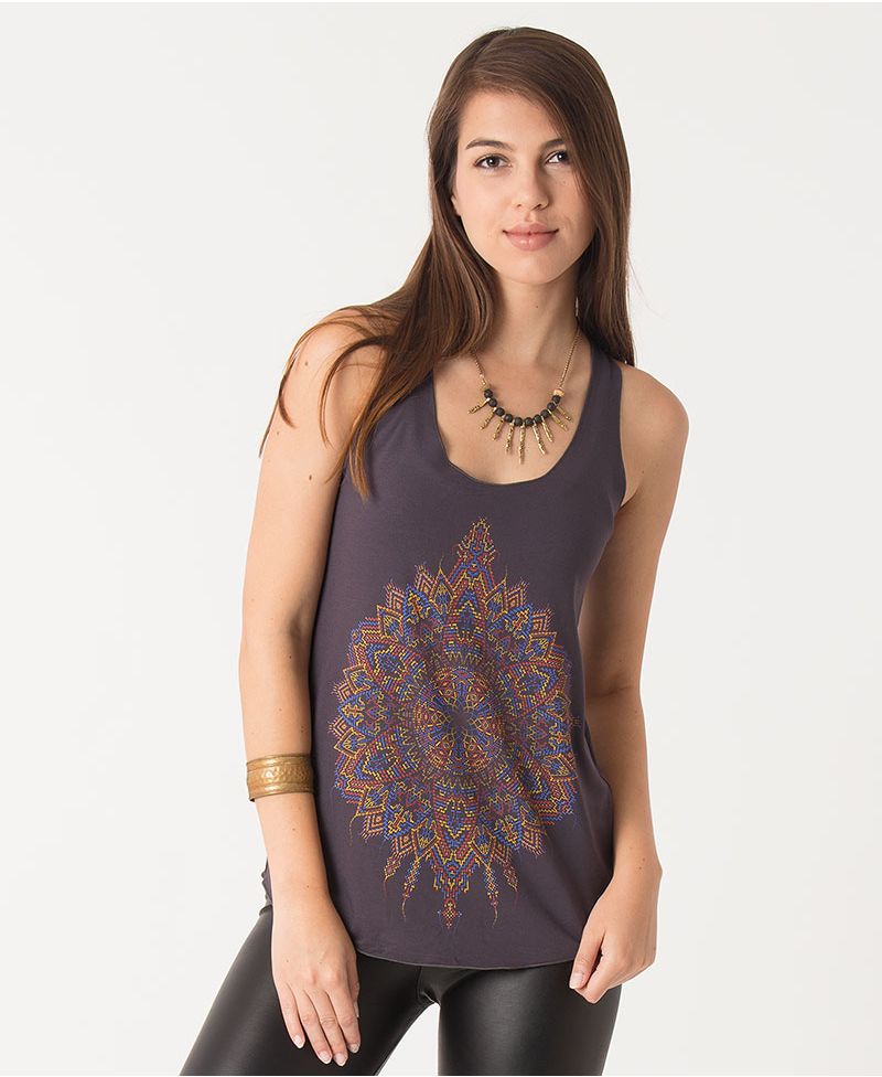 Mexica Top ➟ Grey 