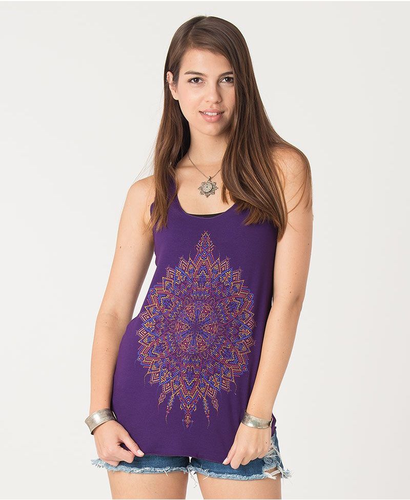 Mexica Top ➟ Purple / Red / Blue 