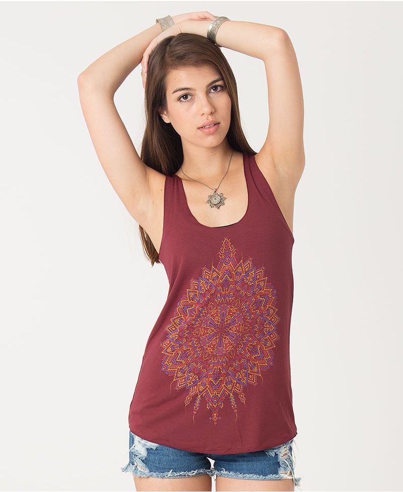 Mexica Top ➟ Purple / Red / Blue 