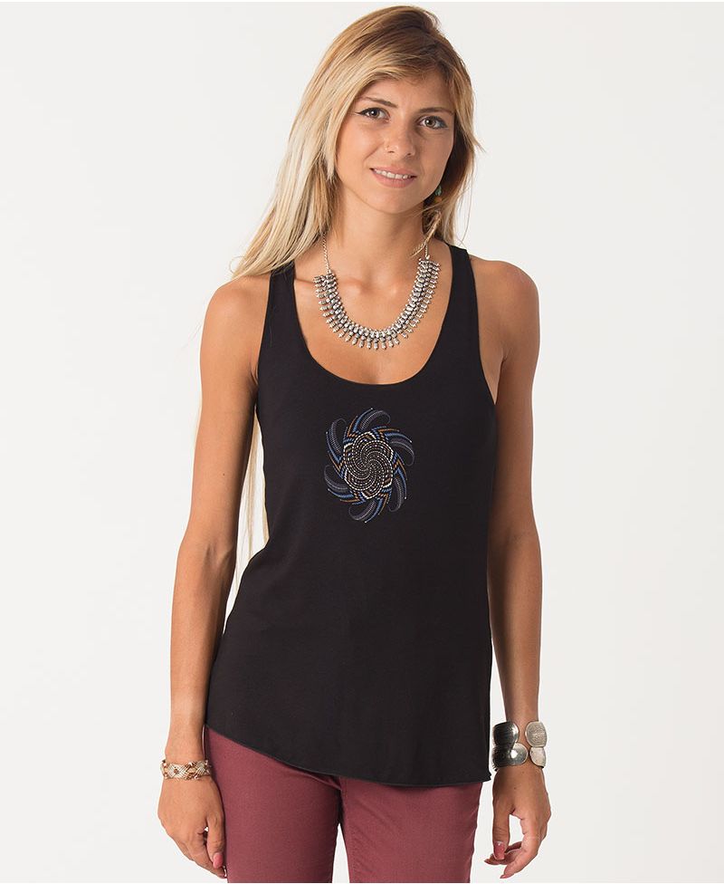 Vortex Top ➟ Black / Grey / Green