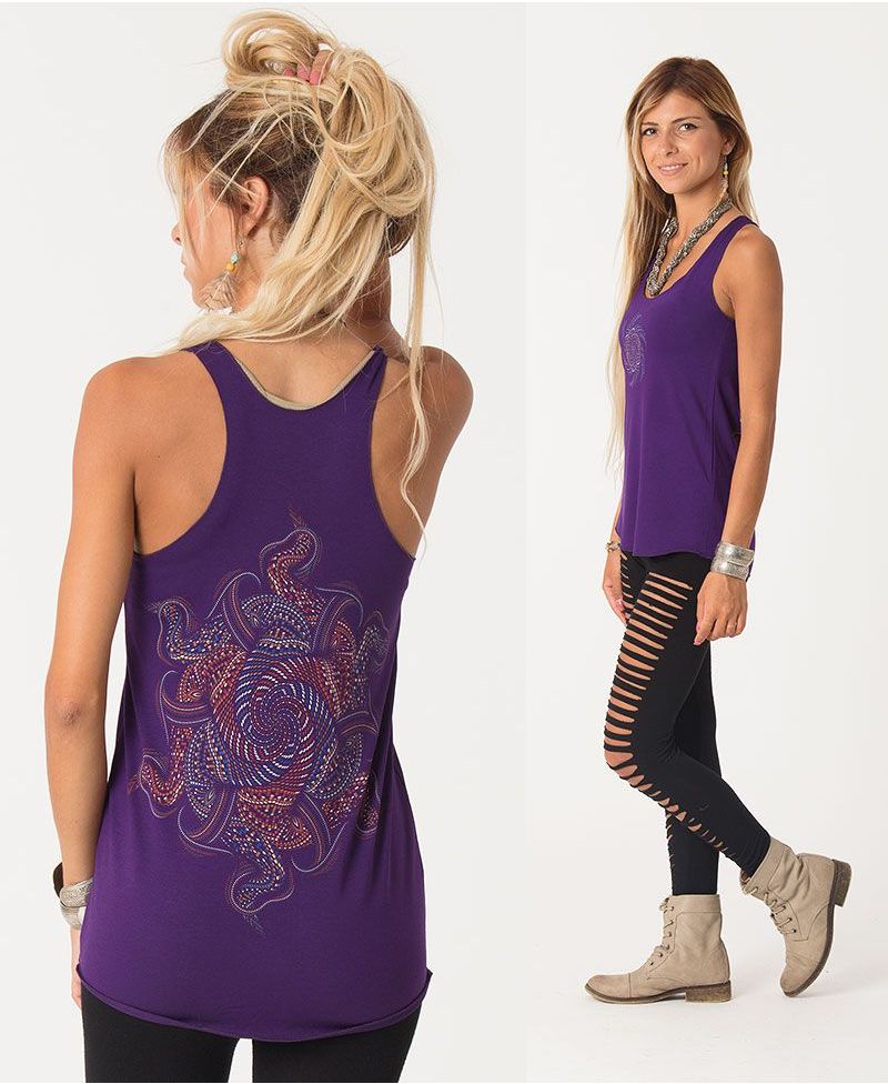 Vortex Top ➟ Red / Purple / Blue 