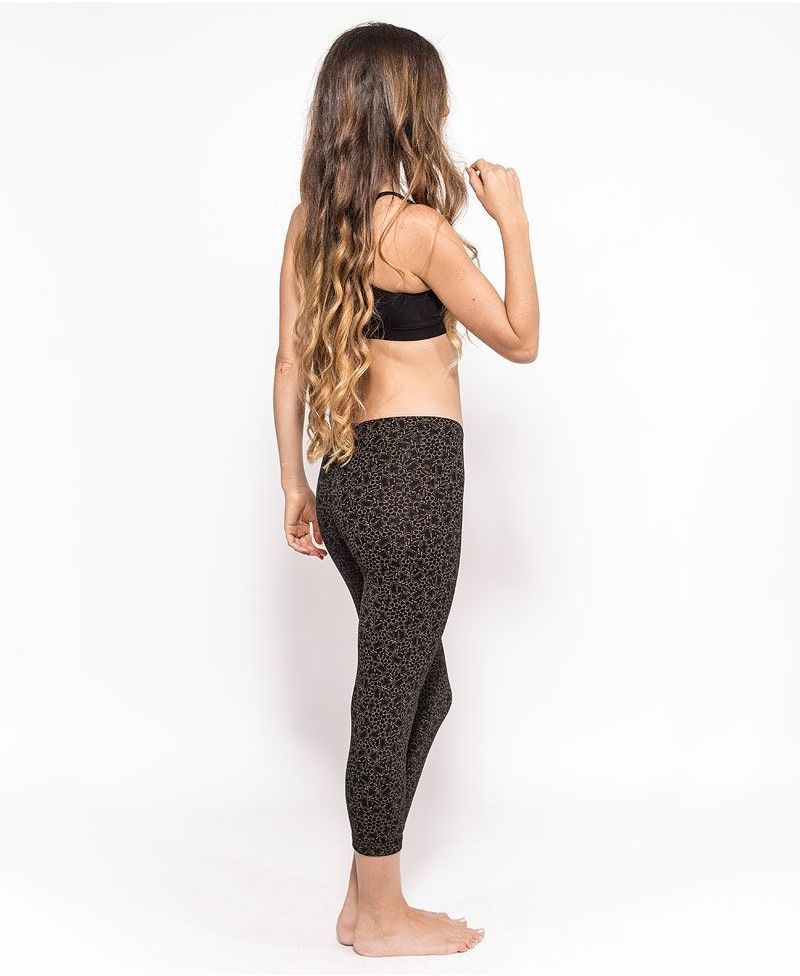 LSD Molecule Leggings ➟ Black