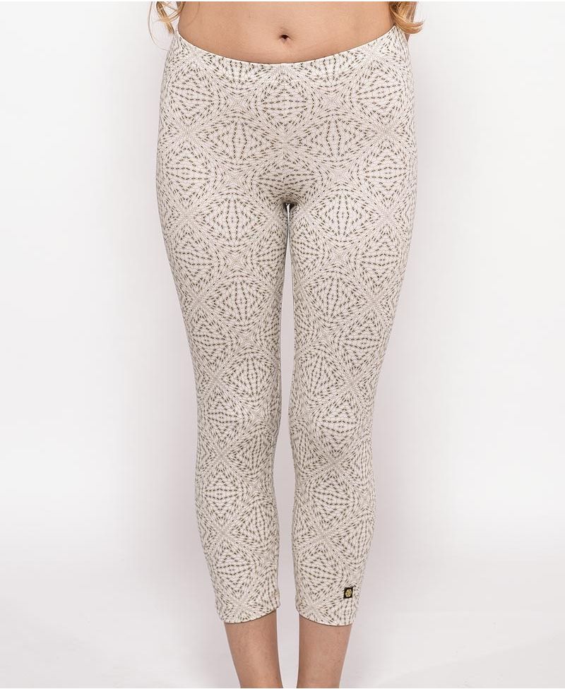psychedelic clothing womens leggings tights off white 