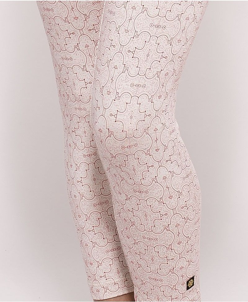 Shipibo Kené Leggings ➟ Off White