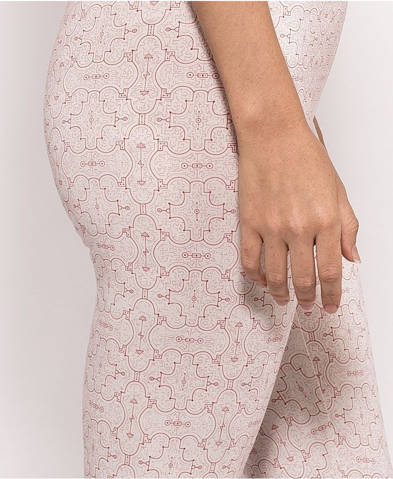 Shipibo Kené Leggings ➟ Off White
